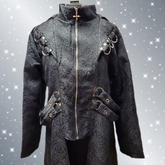 COPY - Mens Fashion Medieval  Gothic Coat - Picture 7 of 12